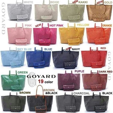 goyard handbags colors